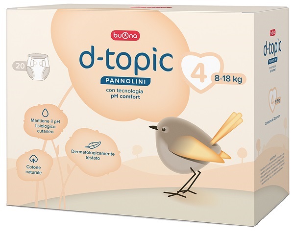 D-Topic Pannolini Taglia 4 20 Pezzi