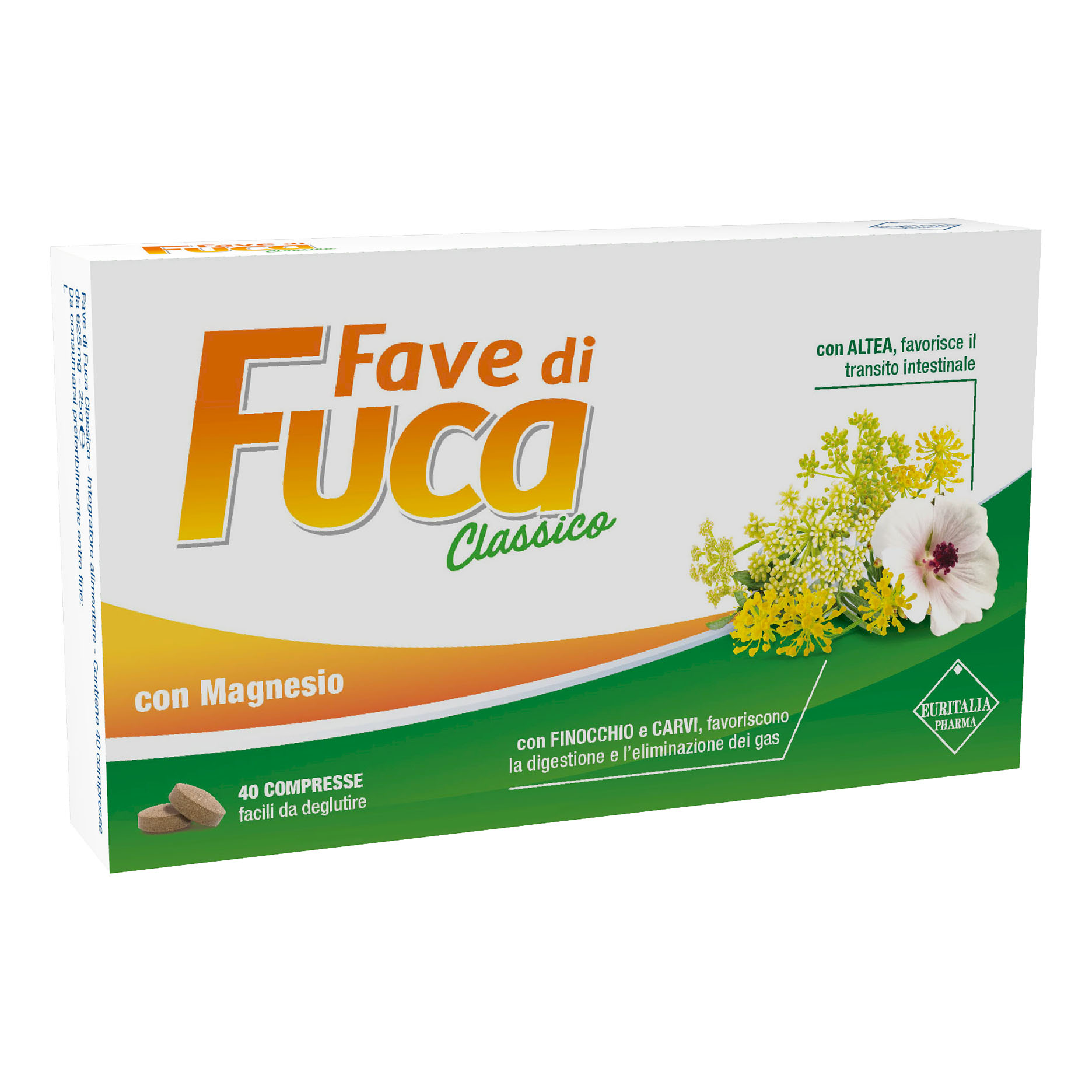Fave di Fuca Classico Transito Intestinale 40 Compresse New
