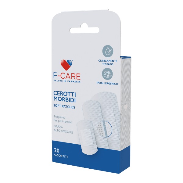 Cerotti morbidi f-care misure assortite 20 pezzi