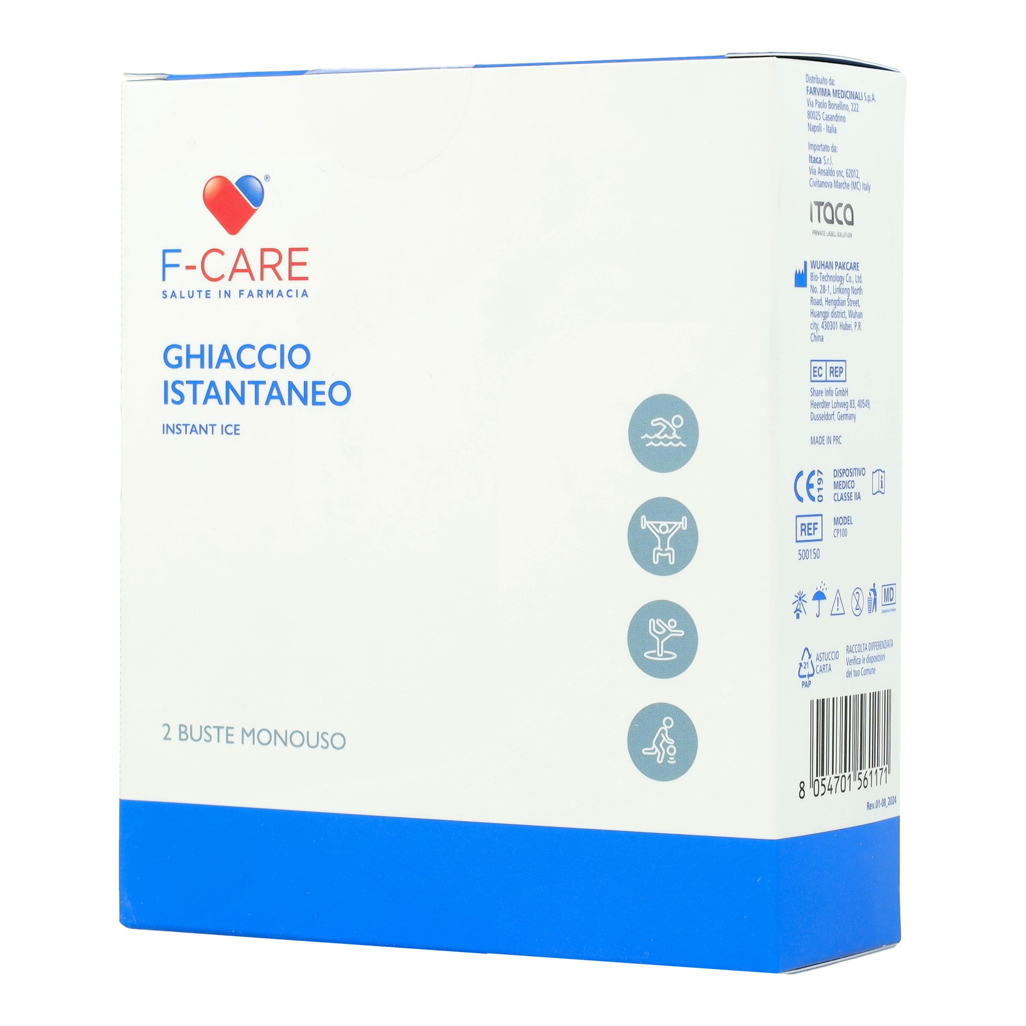 Ghiaccio istantaneo f-care 2 pezzi