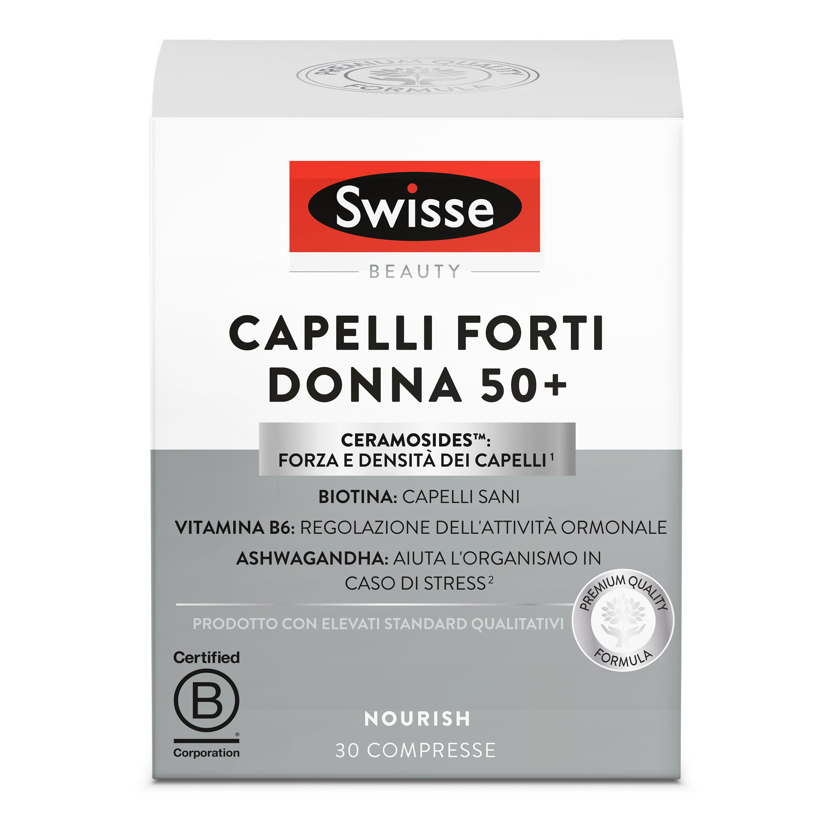 Swisse Capelli Forti Donna 50 Integratore Per Capelli 30 Compresse