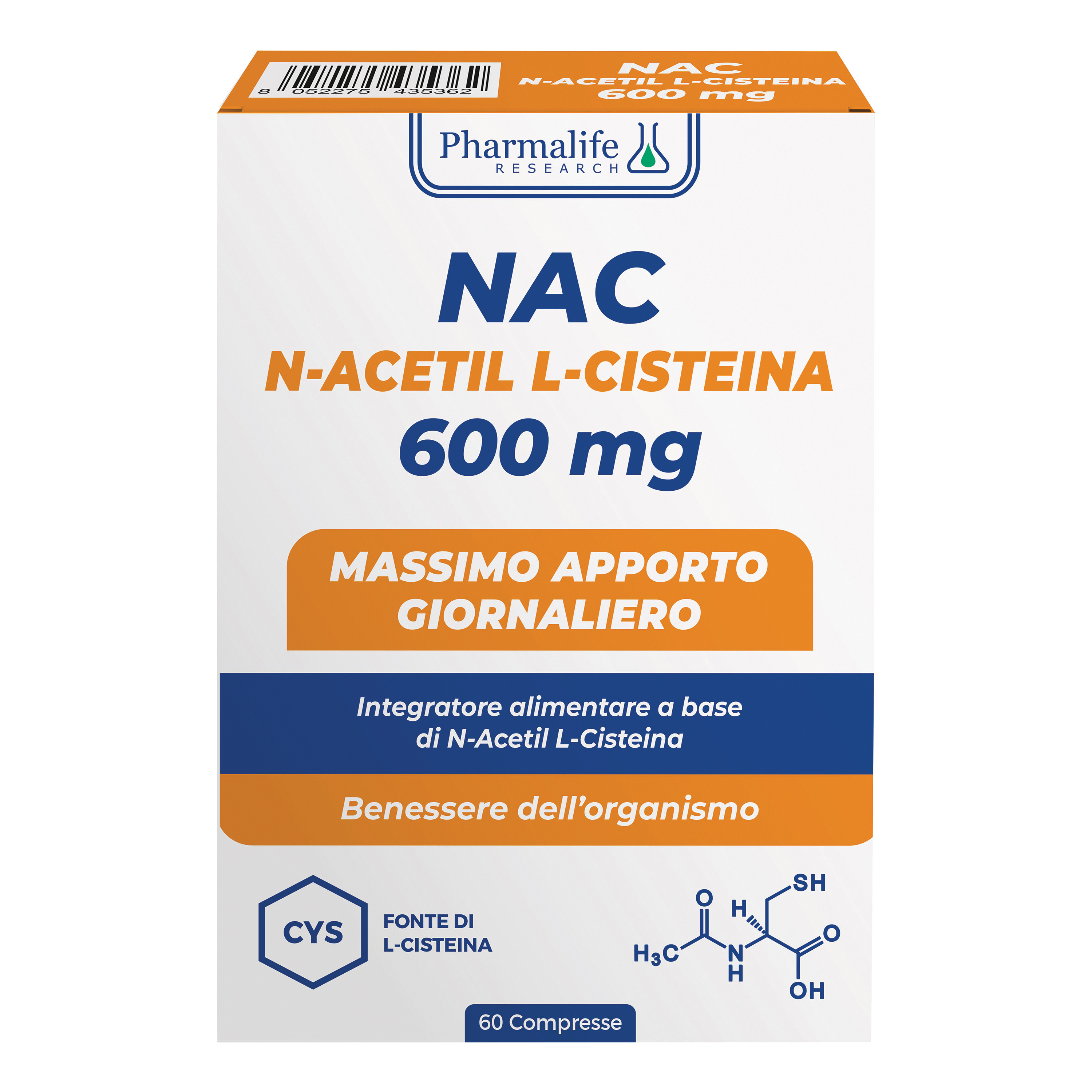 Pharmalife Research Nac 600Mg 60 Compresse