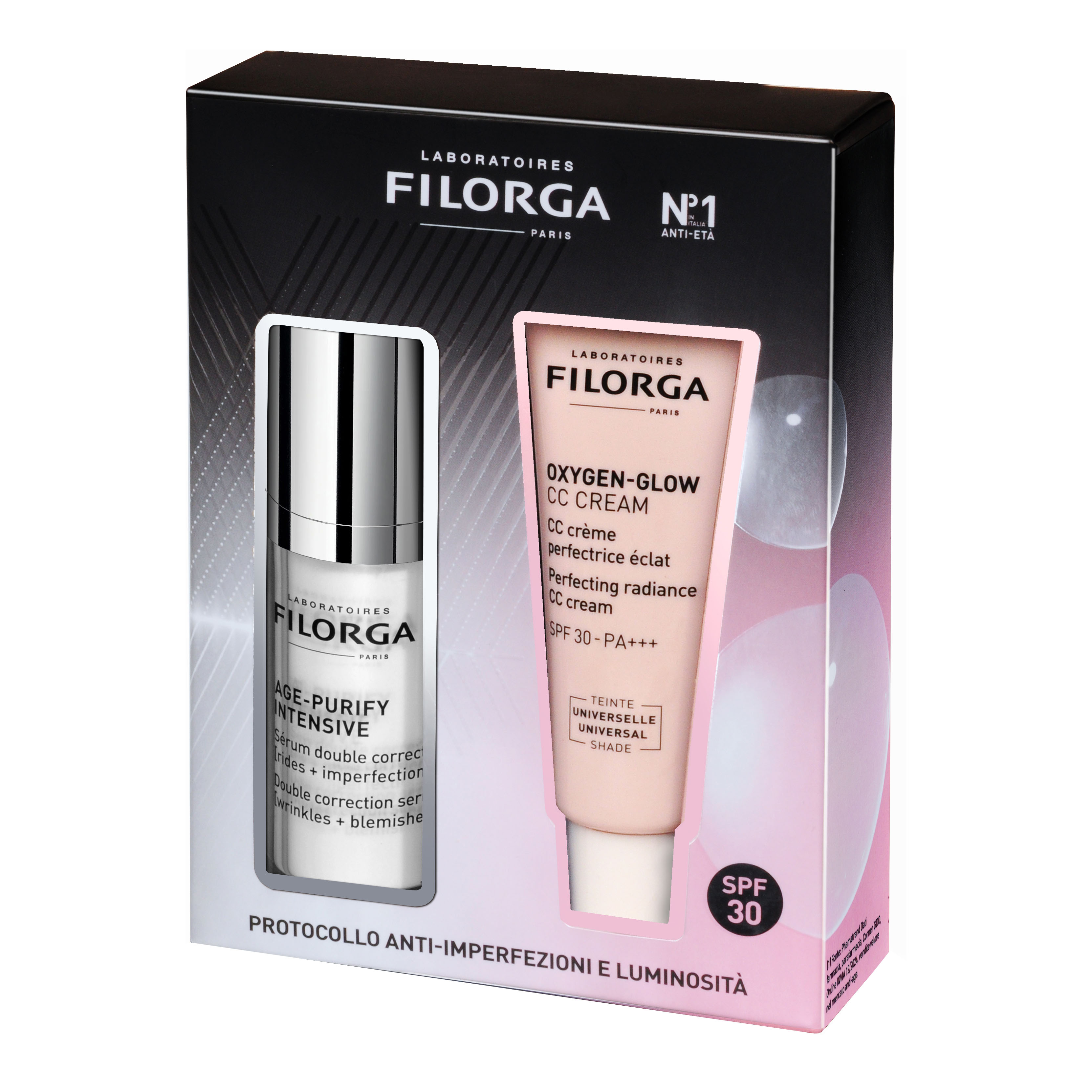 Filorga coffret age purify intensive 30 ml + oxygen glow cc cream 40 ml