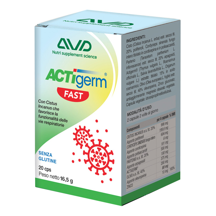 A.v.d. Reform Srl Actigerm Fast 20 Capsule