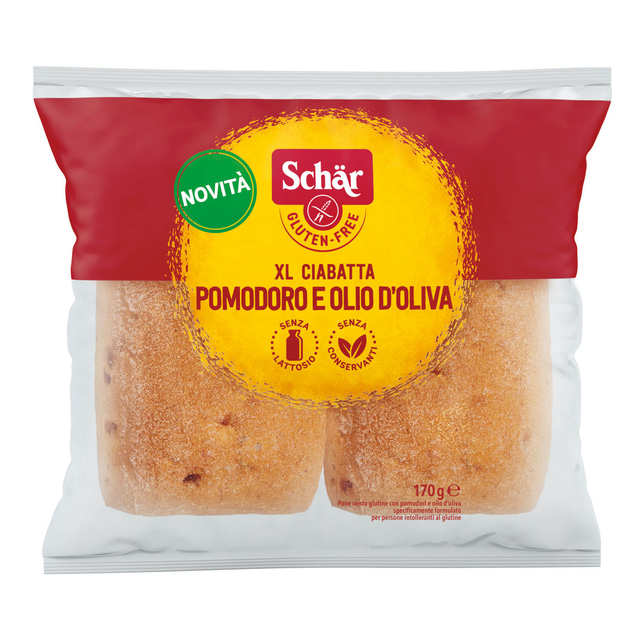 Schar xl ciabatta pomodori e olio d'oliva 2 pezzi x 85 g