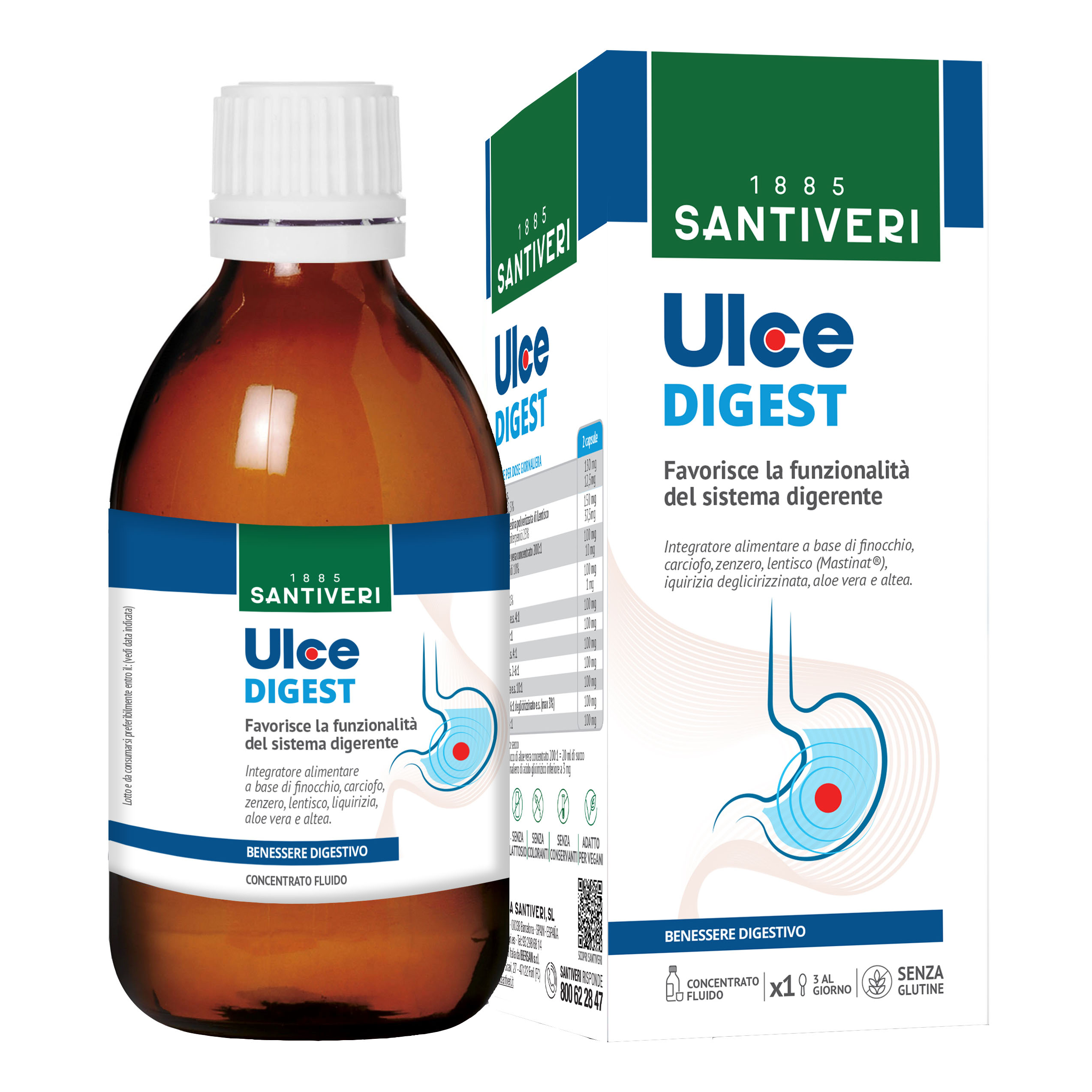 Santiveri Ulce Digest Integratore Digerente 240 ml
