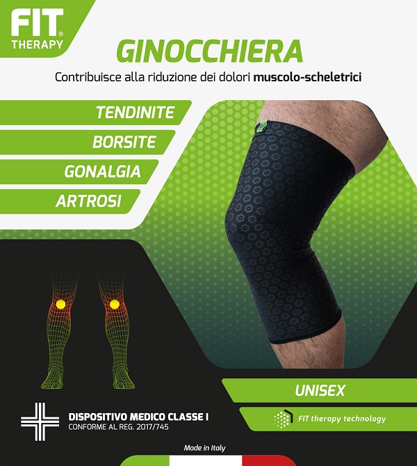 Fit Therapy Ginocchiera Nero L