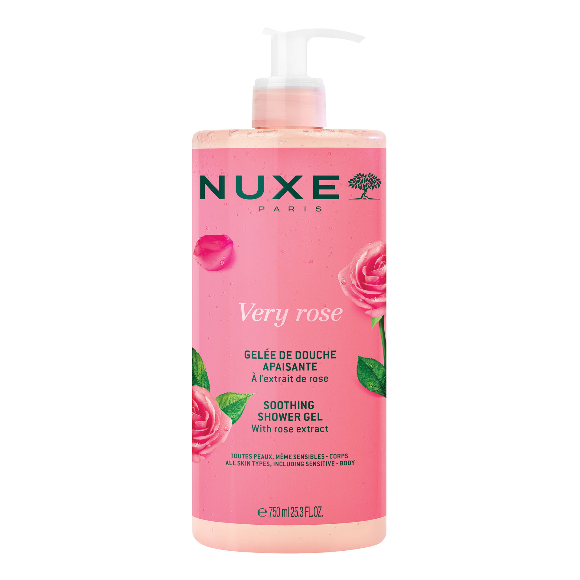 Nuxe very rose shower gel 750 ml