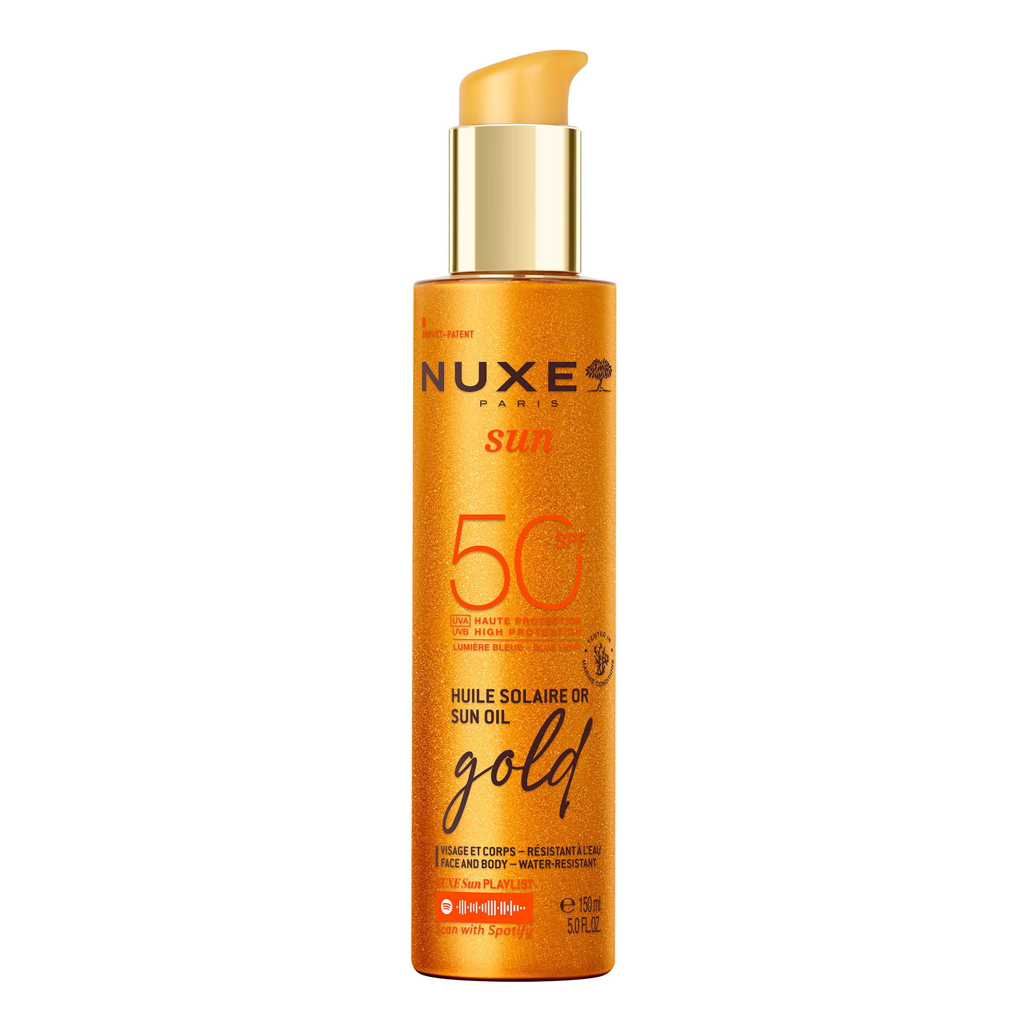 Nuxe sun olio solare dorato spf50 150 ml