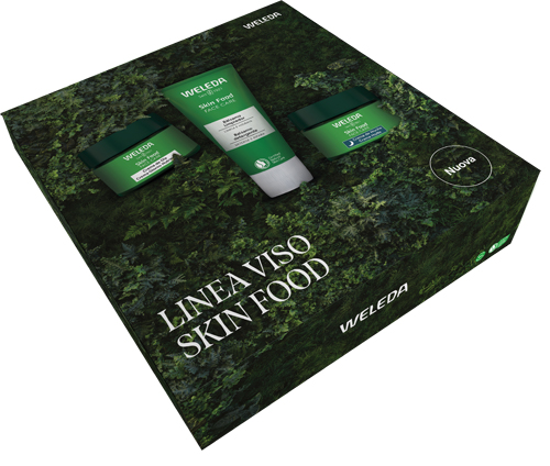 Linea viso skin food 1 balsamo detergente 75 ml + 1 crema g iorno 40 ml + 1 crema notte 40 ml