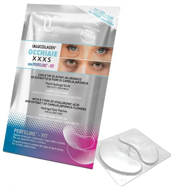 Natur unique ialucollagen occhiaie xxxs patch hydrogel 2 pezzi