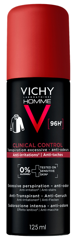 Vichy Homme Deodorante Clinical Control 96H Aerosol 125 ml