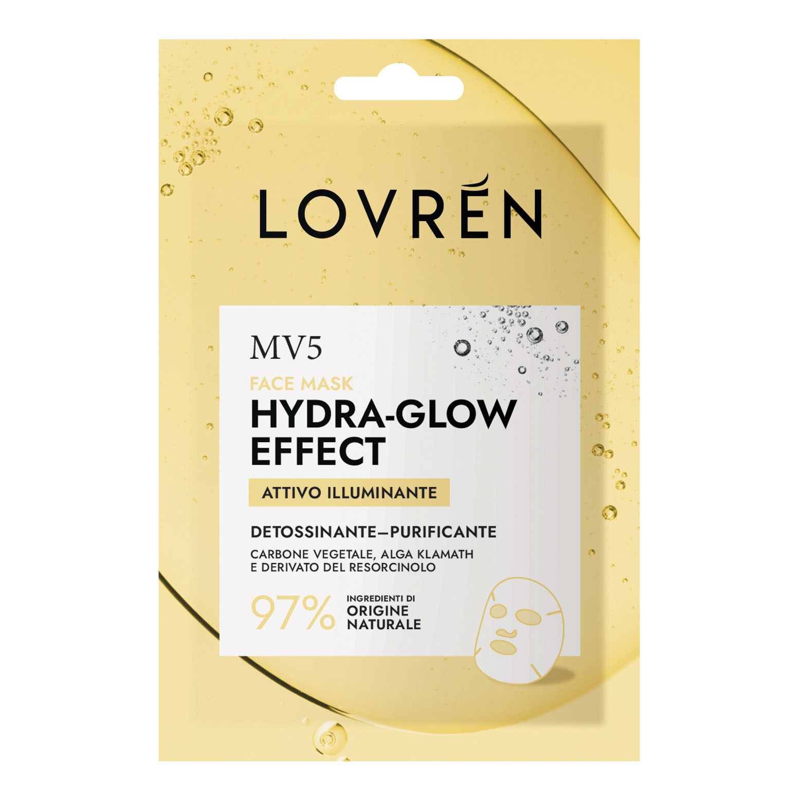 Lovren MV5 Maschera Viso Hydra-Glow Effect