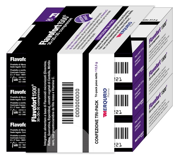 Flavofort 1500 30 compresse 1,25 g 3 pezzi