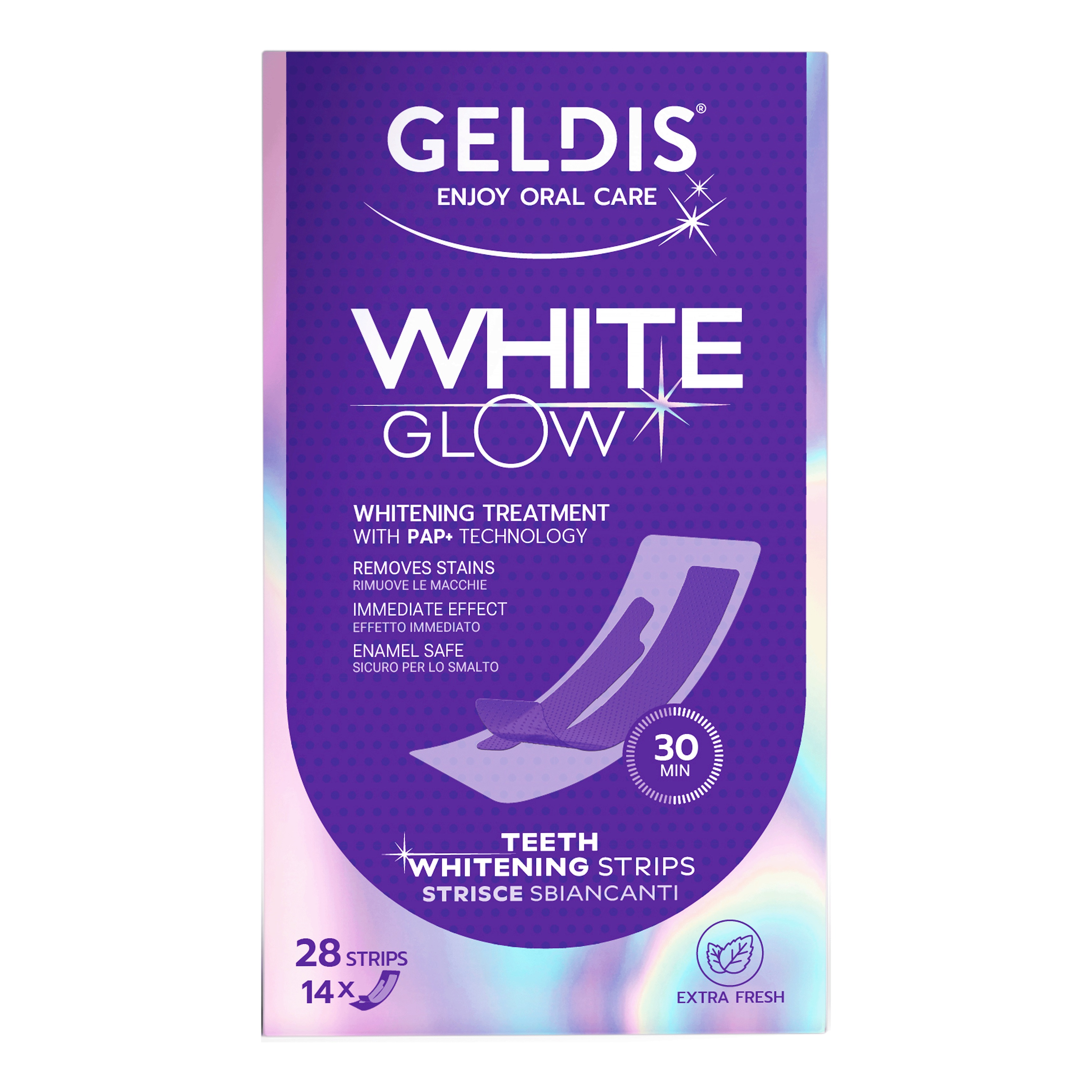 Geldis strisce sbiancanti white glow 14 pezzi