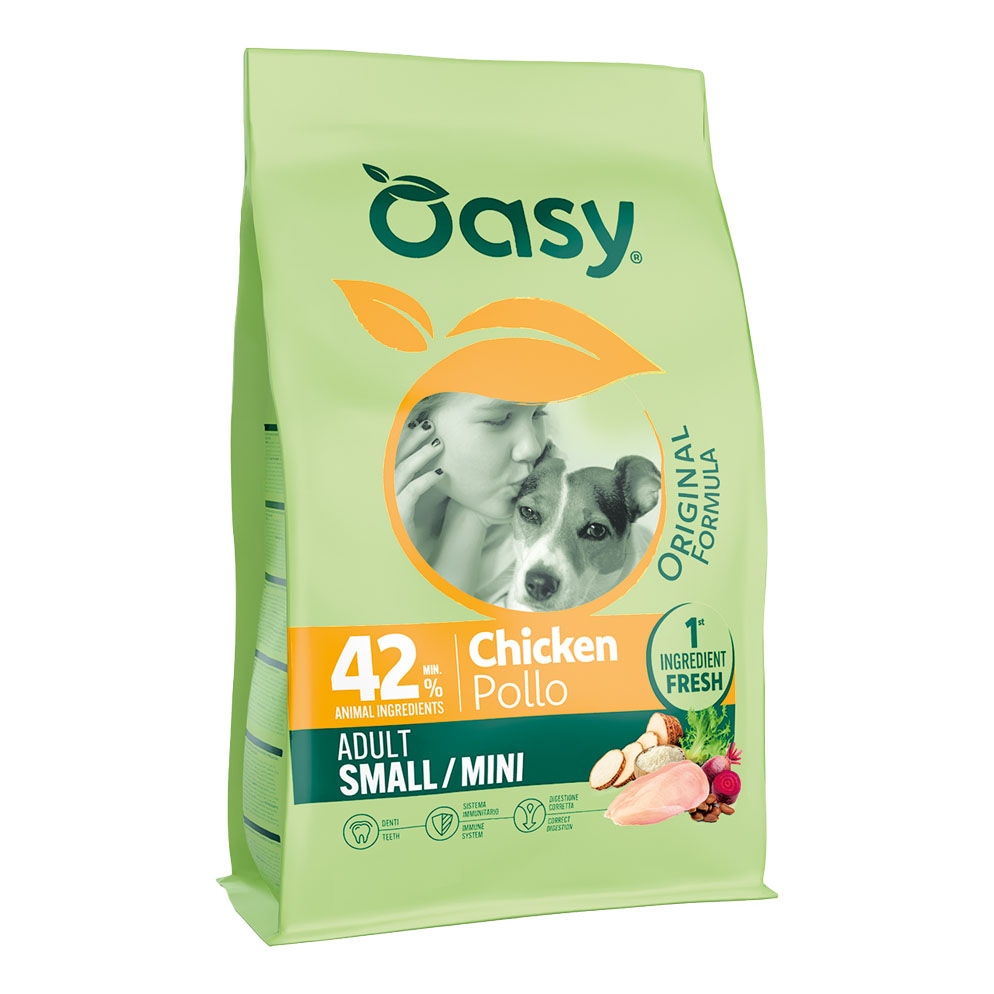 Oasy dry dog original adult small/mini pollo 2 kg