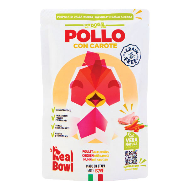 Real bowl busta singola pollo senza cereali 150 g