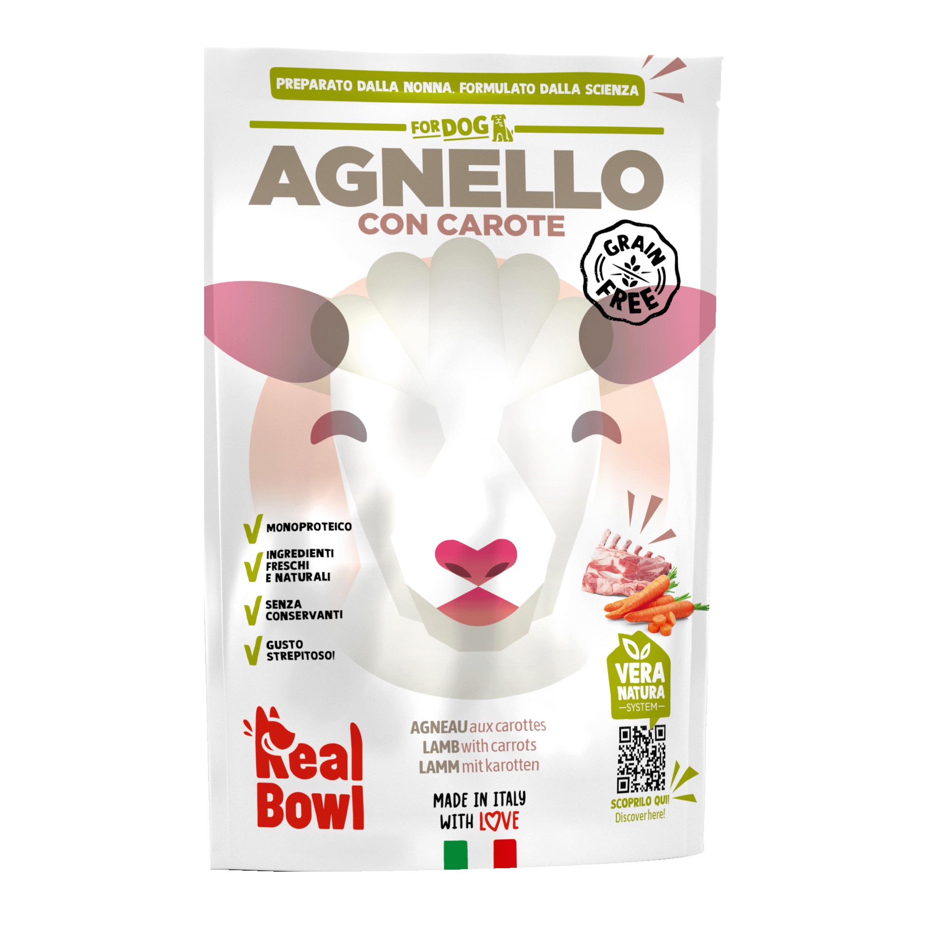 Real bowl busta singola agn senza cereali 150 g