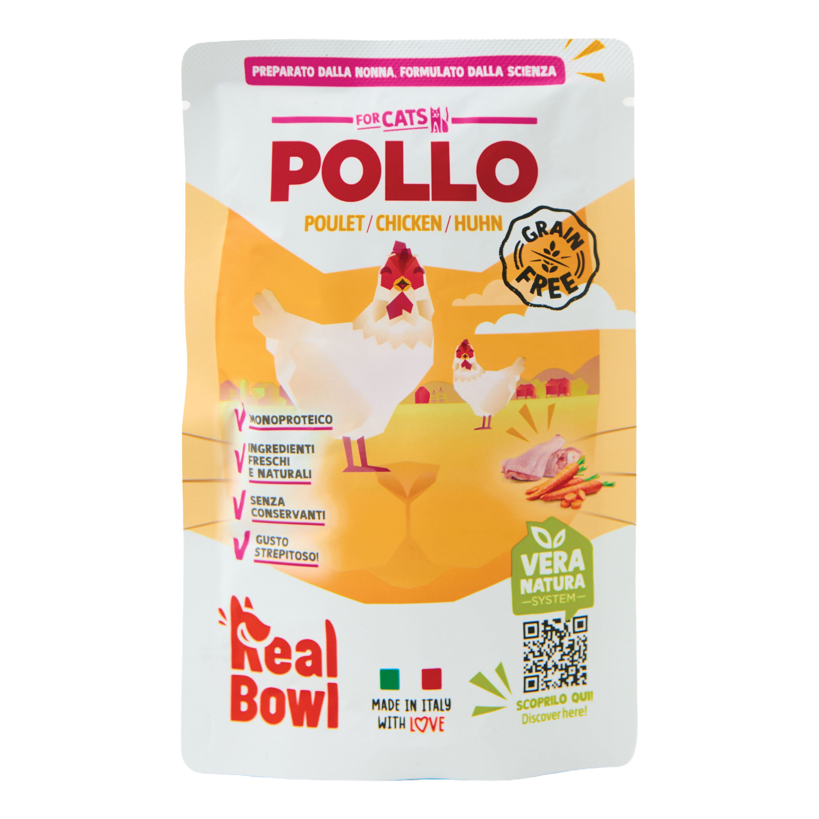 Real bowl busta singola pollo senza cereali 160 g