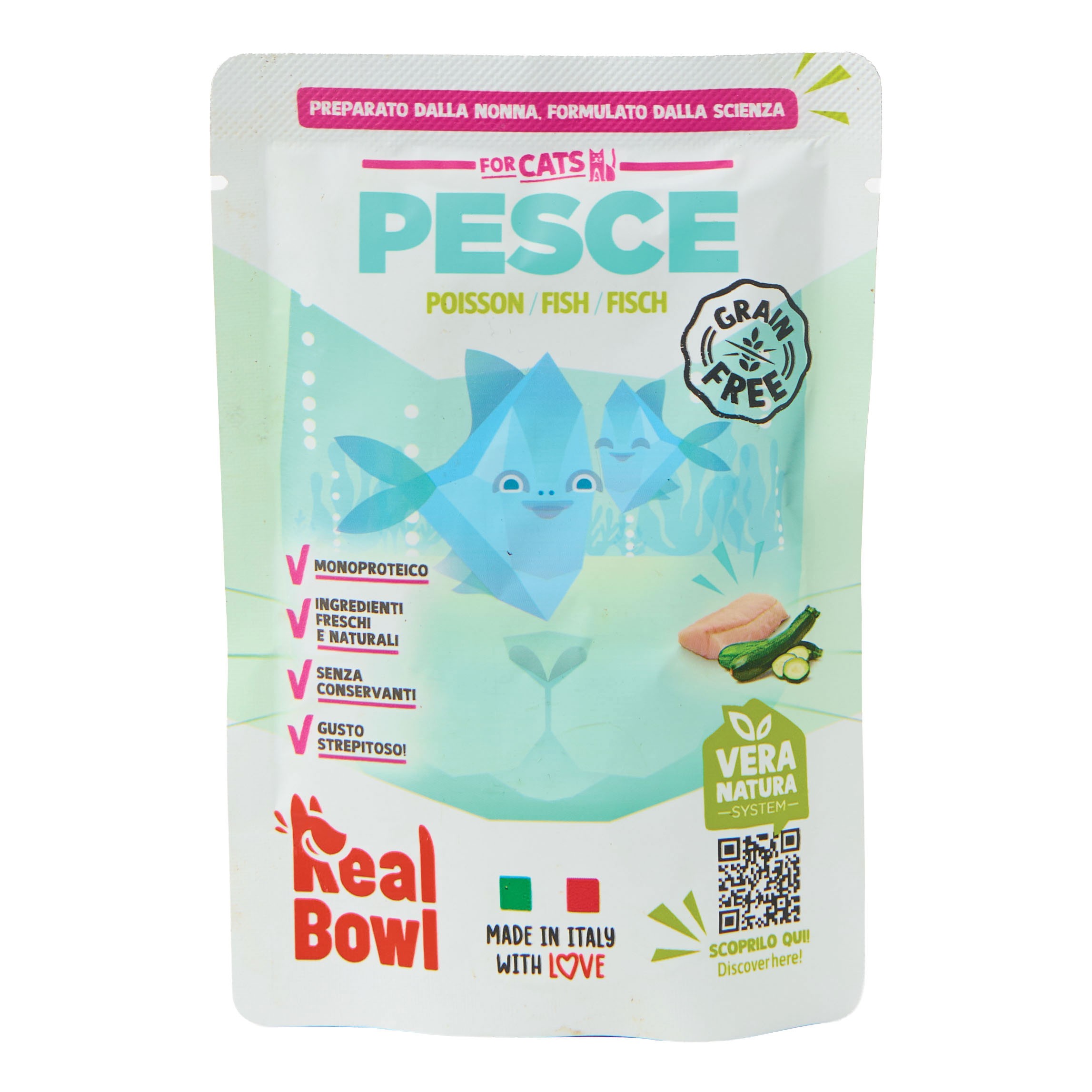 Real bowl busta singola pesce senza cereali 80 g