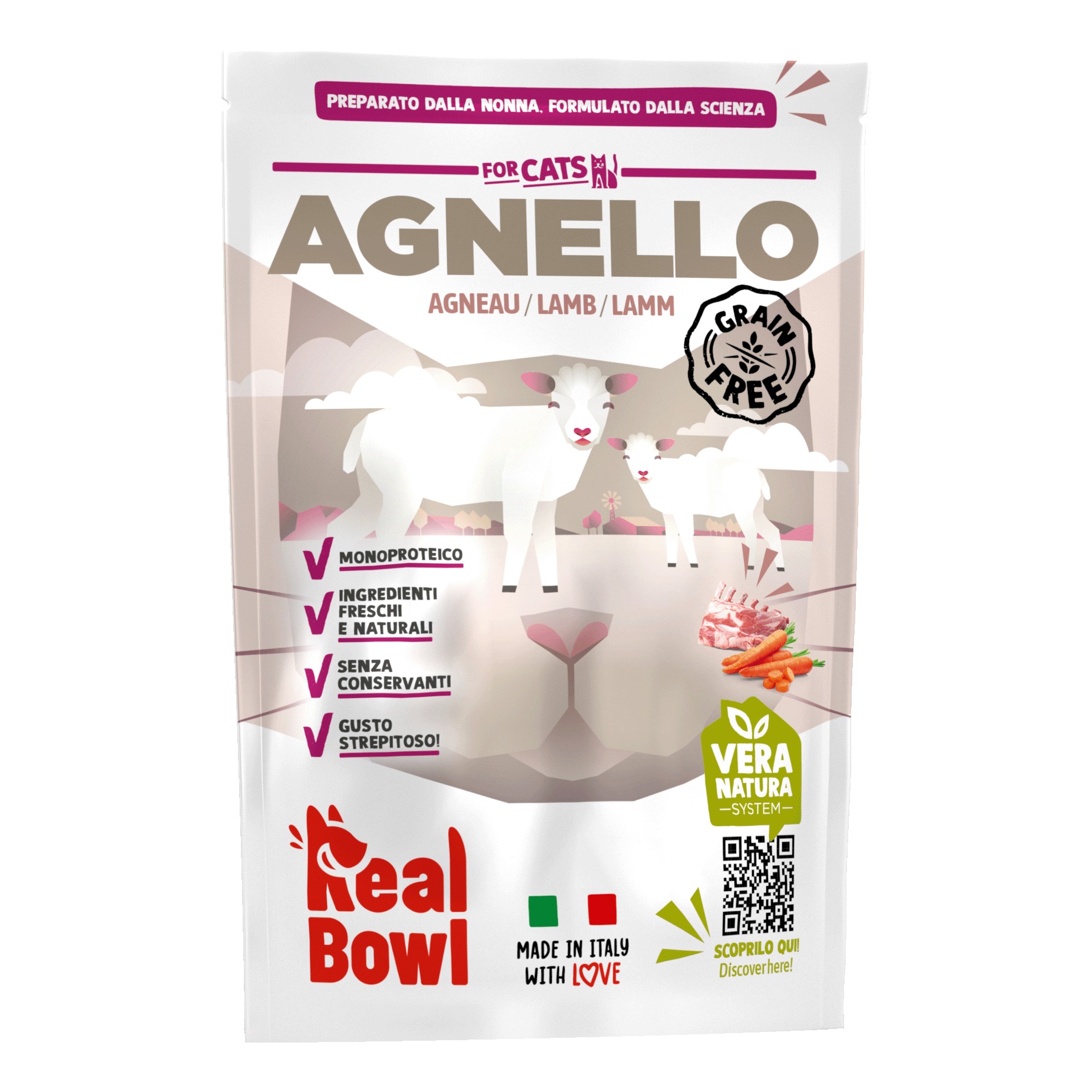 Real bowl busta singola agn senza cereali 80 g
