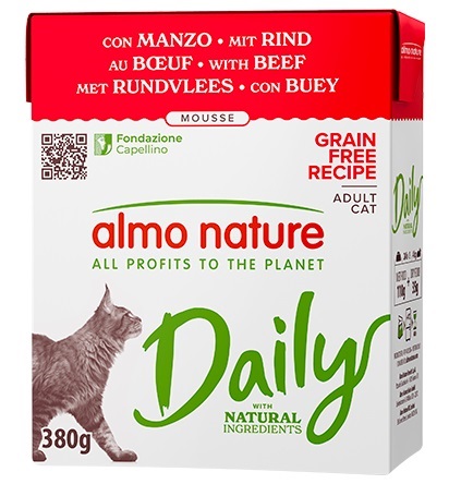 Almo daily cat manzo 380 g