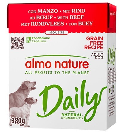 Almo daily dog manzo 380 g
