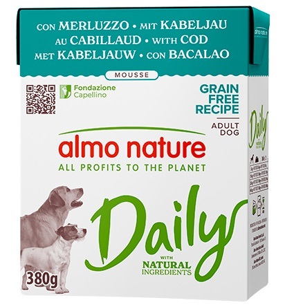 Almo daily dog merluzzo 380 g