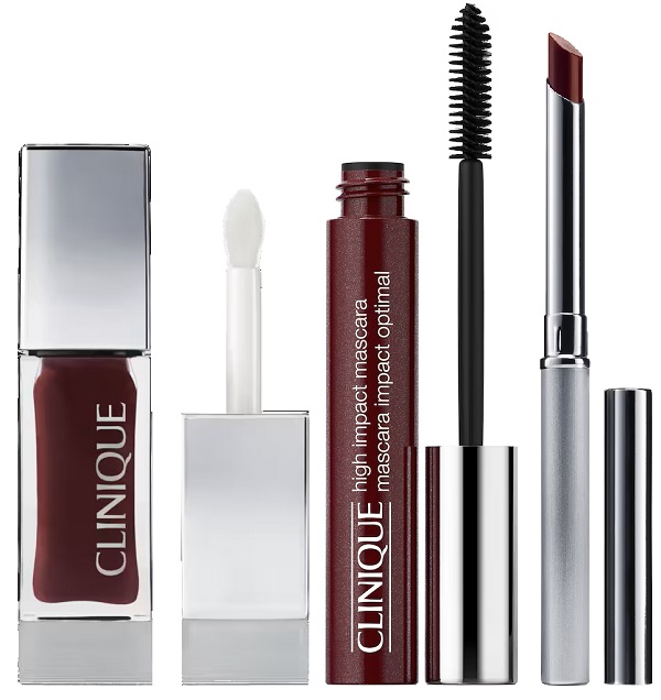 Clinique black honey set 1 high impact mascara 8 ml + 1 pop lip&amp;cheek oil 7 ml + 1 almost lipstick 1,9 g