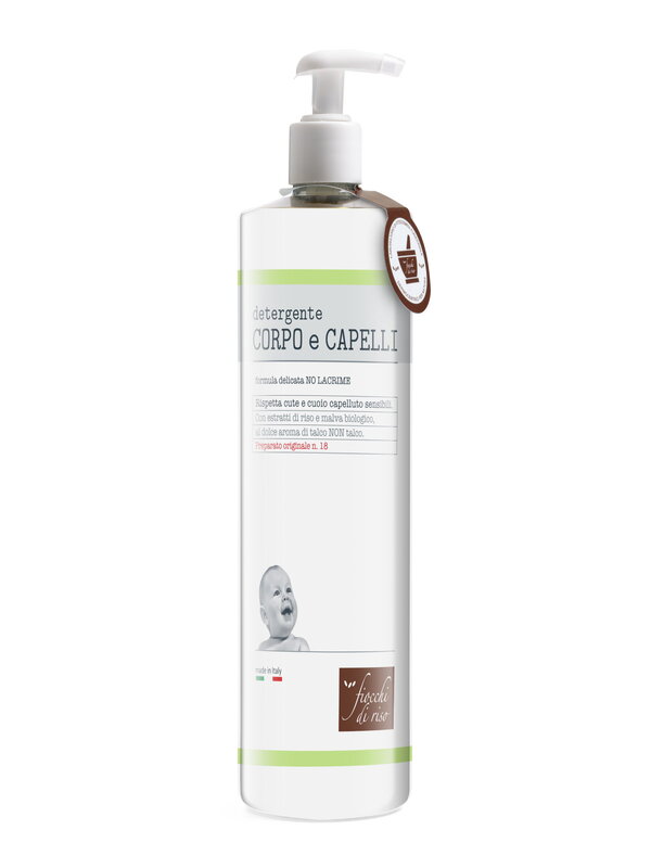 Fiocchi di riso detergente corpo e capelli talco 750 ml