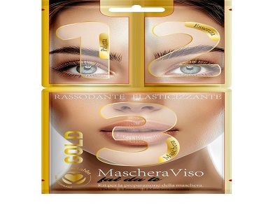 Setablu Gold Maschera Viso Fai Da Te Kit Preparazione Con Paletta + Essenza + Maschera In Crema-image