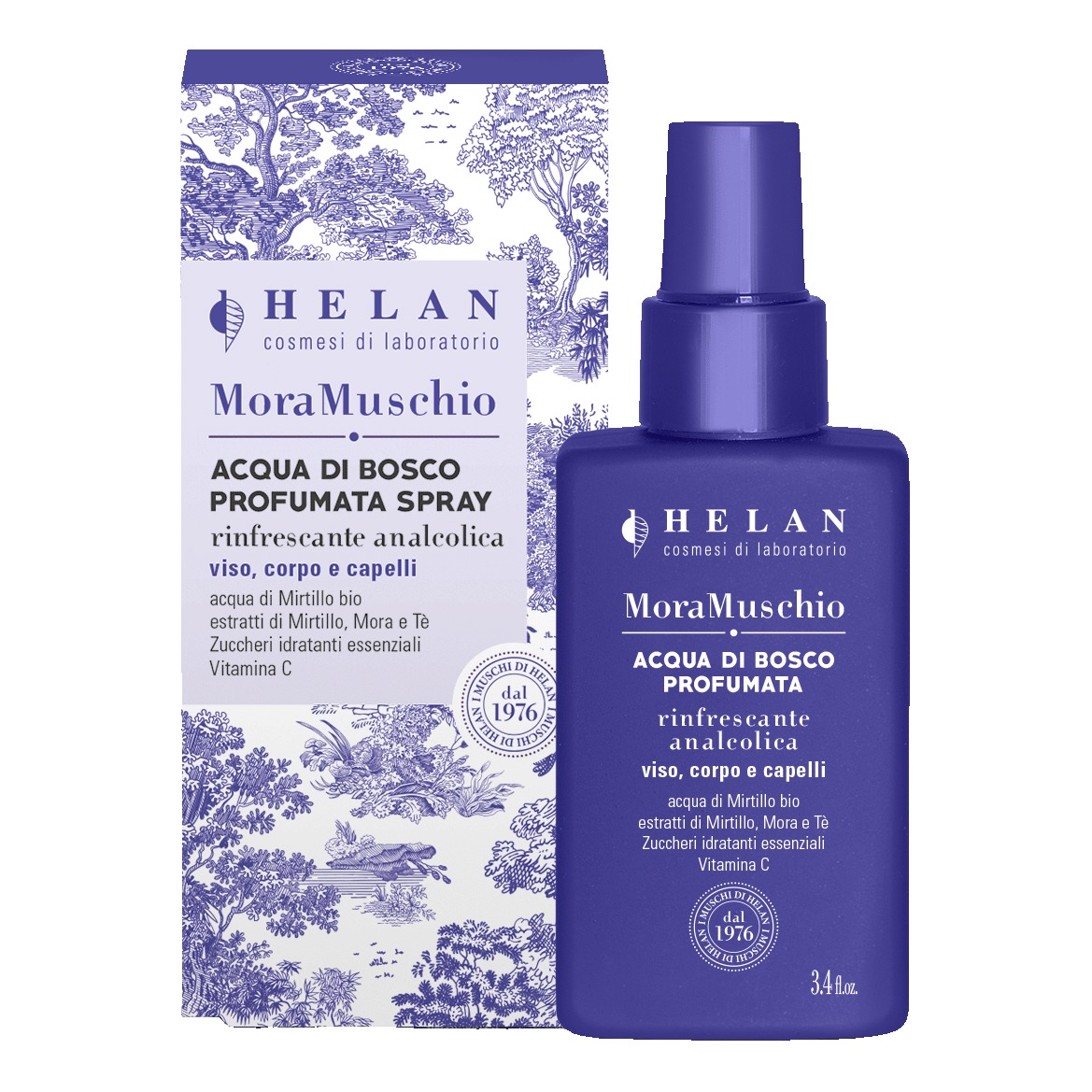 I muschi di helan moramuschio acqua di bosco profumata spray 100 ml