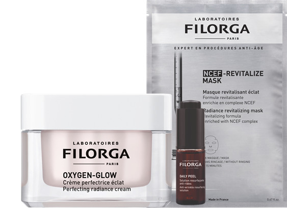 Filorga Cofanetto Xmas Coffret Glow Oxygen Trattamento Anti-Età e Illuminante Viso