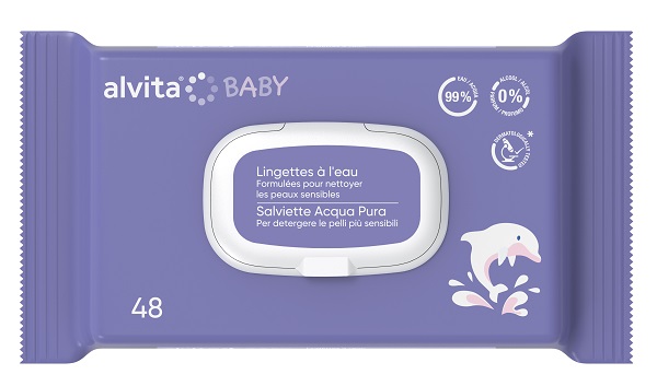 Alvita salviette acqua pura 48 pezzi