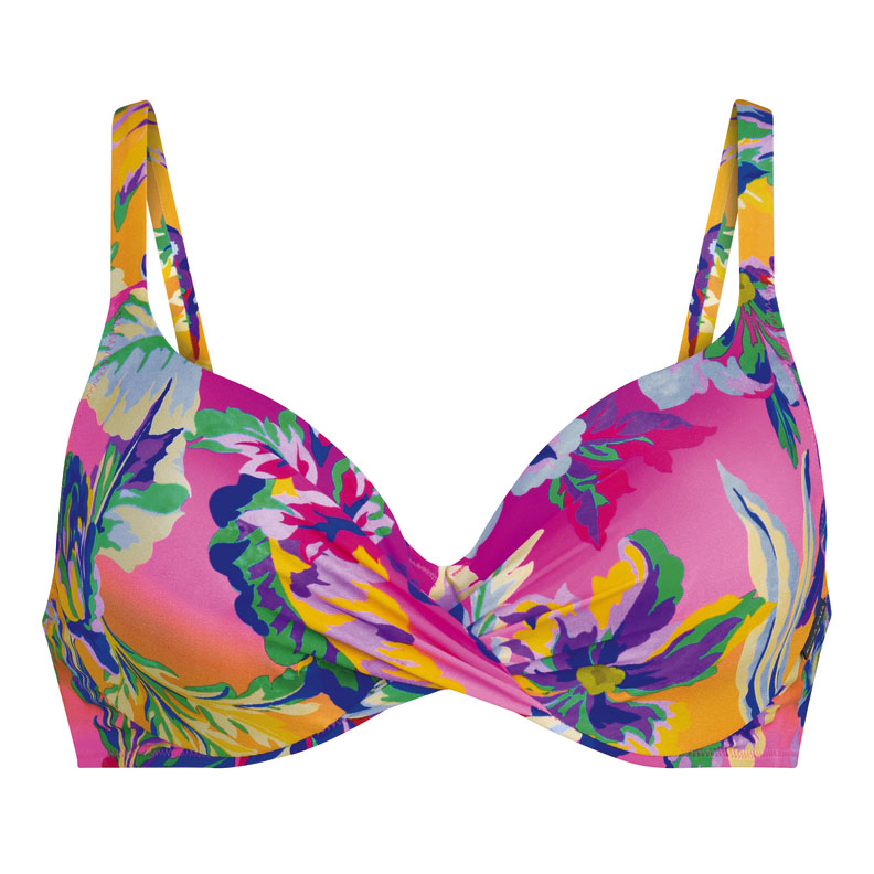 Rosa faia sunset bay m6 8728-1 bikini top candy coppa e taglia 46