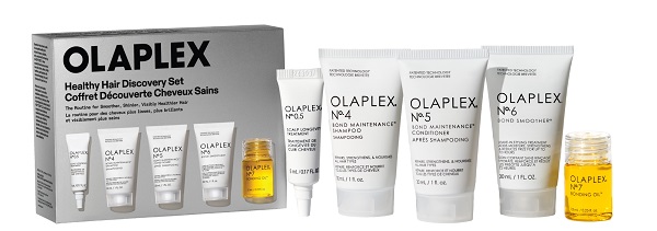 Olaplex the healthy hair discovery set 1 n0,5 5 ml + 1 n4 30 ml + 1 n5 30 ml + 1 n6 30 ml + 1 n7 7,5 ml