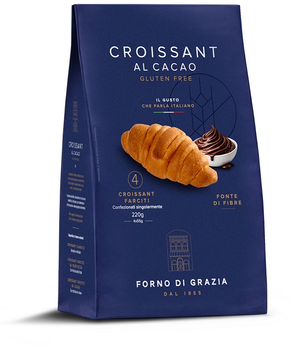 Fdg croissant cacao 4 pezzi da 55 g