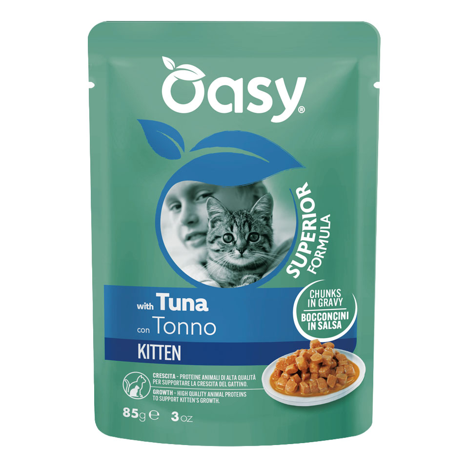 Oasy wet cat bocconcini kitten tonno 85 g