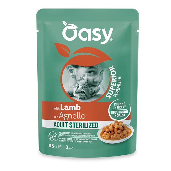 Oasy wet cat bocconcini adult sterilized agn 85 g