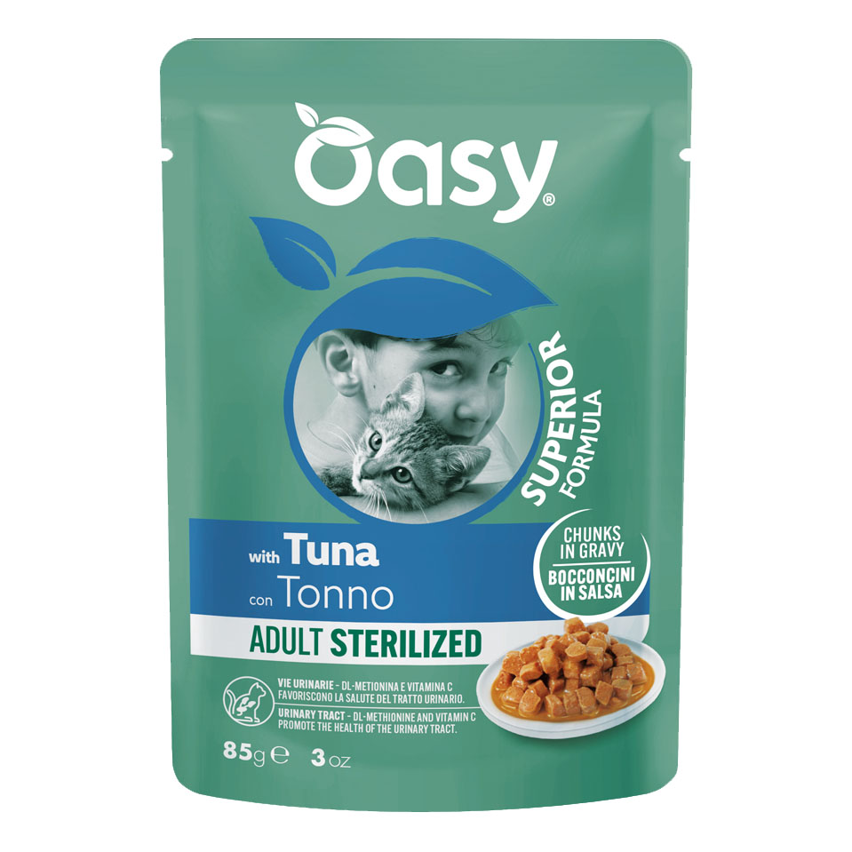 Oasy wet cat bocconcini adult sterilized tonno 85 g