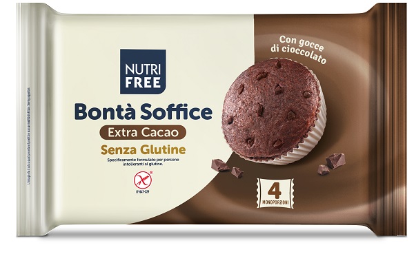 Nutrifree bonta' soffice extra cacao 140 g senza glutine