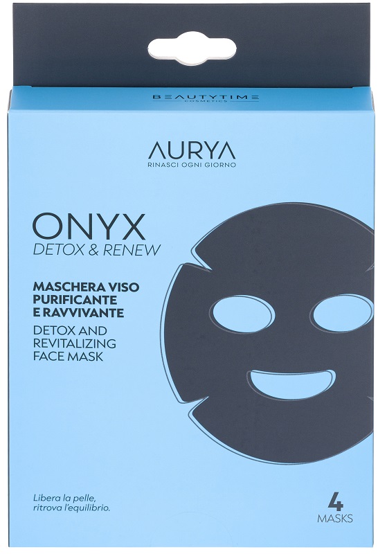 Beautytime onyx maschera viso detox x4