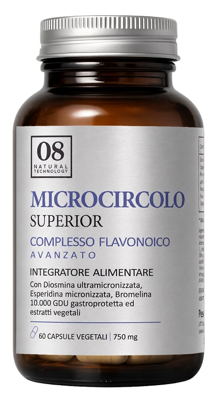 08 Natural Technology Microcircolo Superior 60 Capsule Senza Glutine Naturalmente Privo Di Lattosio