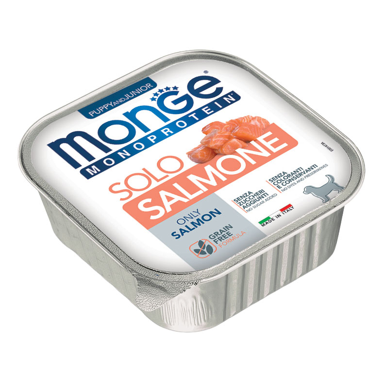 Monge monoprotein puppy solo salmone 150 g