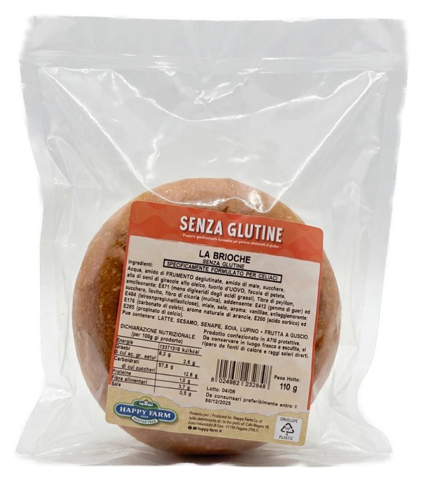 Happy farm la brioche 110 g senza lattosio