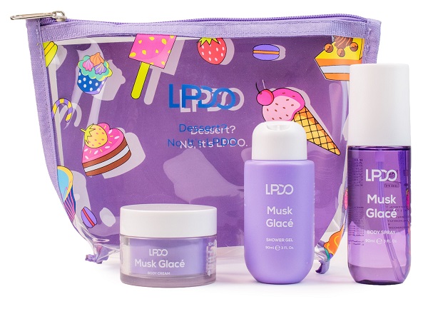 Lpdo summer kit musk glace 1 body spray 90 ml + 1 shower gel 90 ml + 1 body cream 50 ml