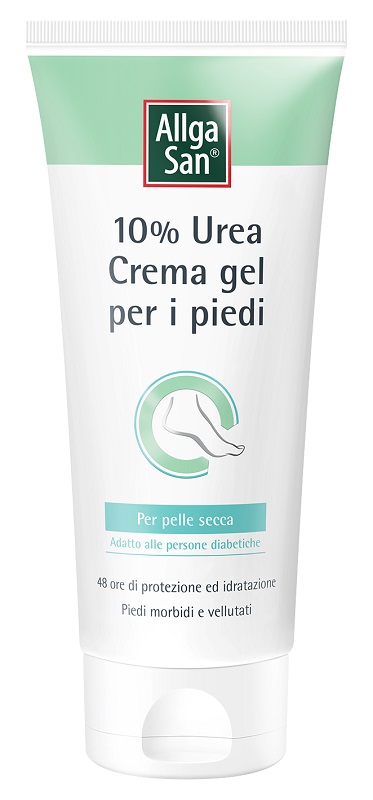 Allga San Allgasan Crema Gel Piedi 10% Urea 100 Ml Senza Profumo