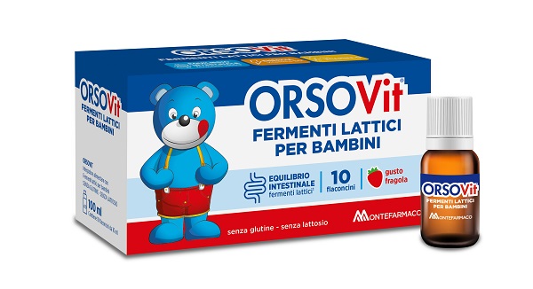Montefarmaco Otc Spa Orsovit Fermenti 10 Flaconcini Da 10 Ml Fragola Senza Glutine E Lattosio - Immagine 3