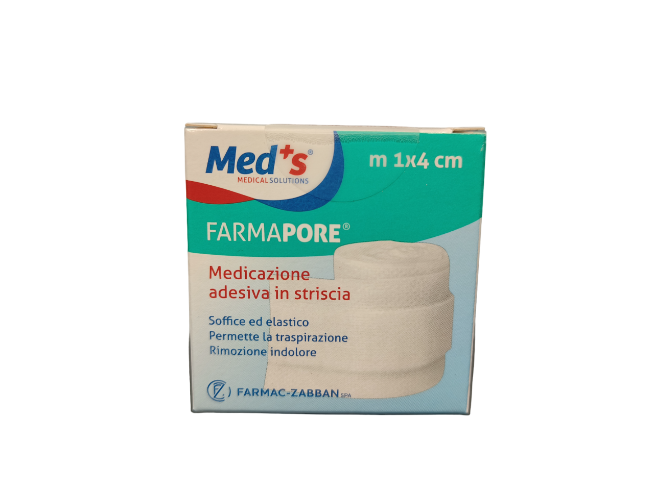 Med's Farmapore Medicazione Autoadesiva Striscia Con Cerotto 1 m x 4 cm