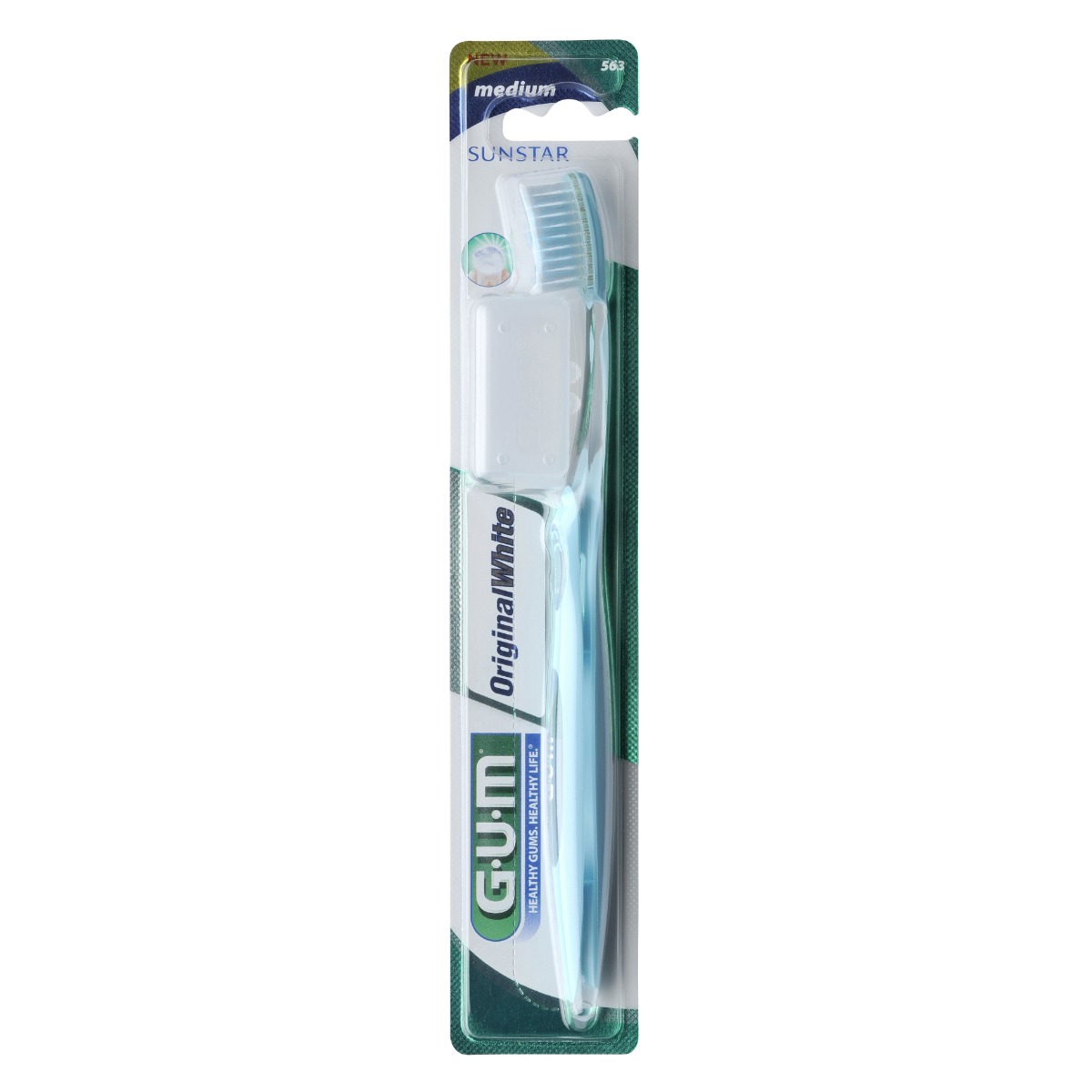 GUM Original White Spazzolino Anti-Macchia Medio Compatto